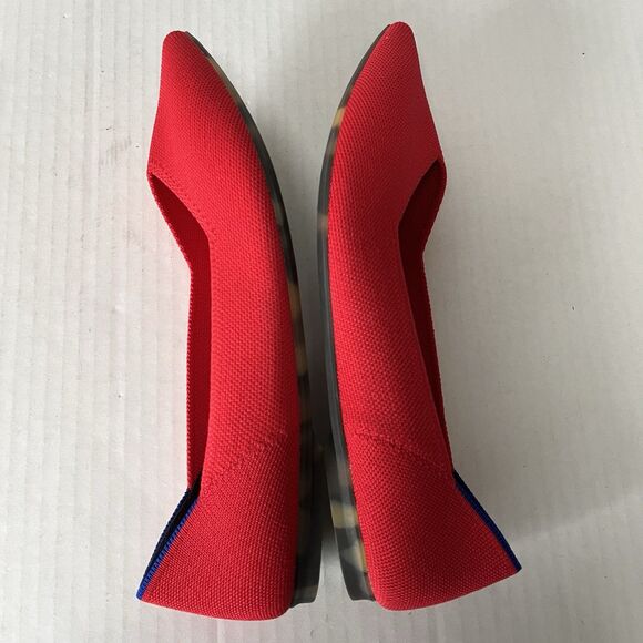 Rothy’s The Point II Slip On Ballet Flats Lollipop Red Womens 9.5 Comfort Shoes - Picture 4 of 15
